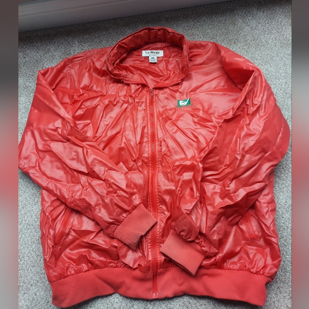 La Moda Los Angeles vintage red windbreaker